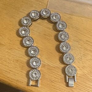 Elegant Silver Crystal Bracelet